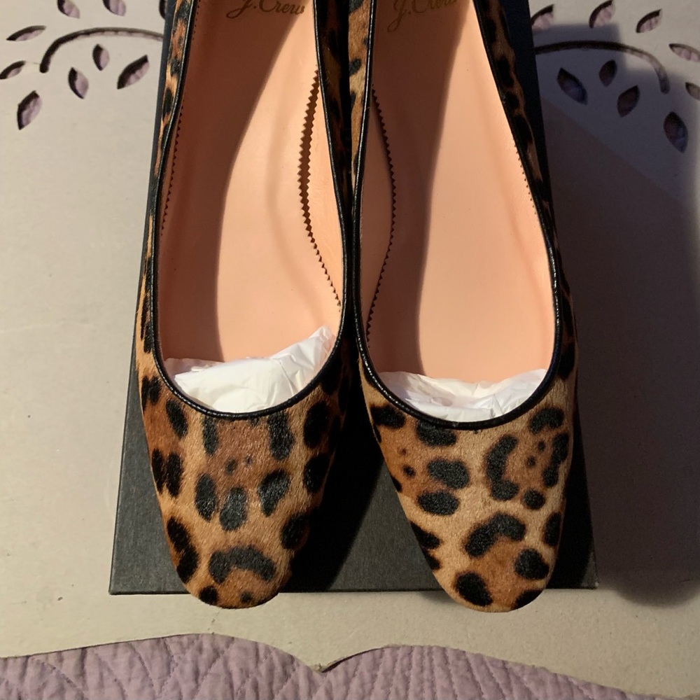 J Crew Haircalf Classic Block Heel Pump size 10 NIB